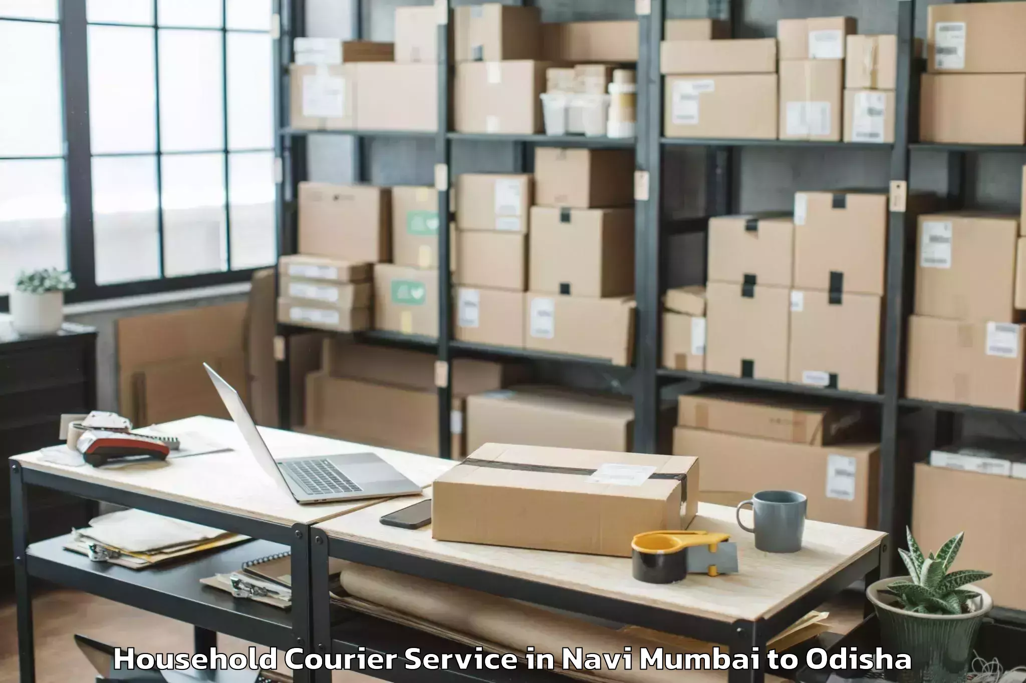 Easy Navi Mumbai to Jagatsinghapur Household Courier Booking